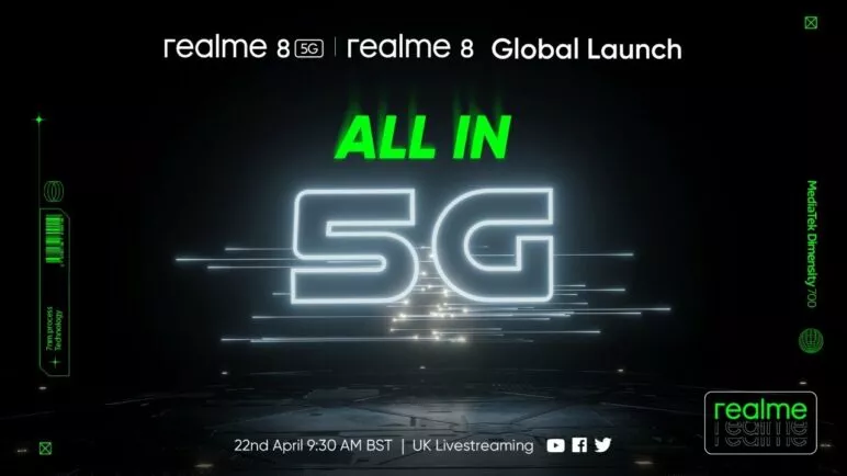 realme 8 | 8 5G Livestream Event - Online Global Launch ALL IN 5G