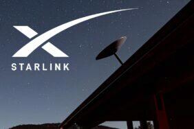 snížení dráhy Starlink satelitů