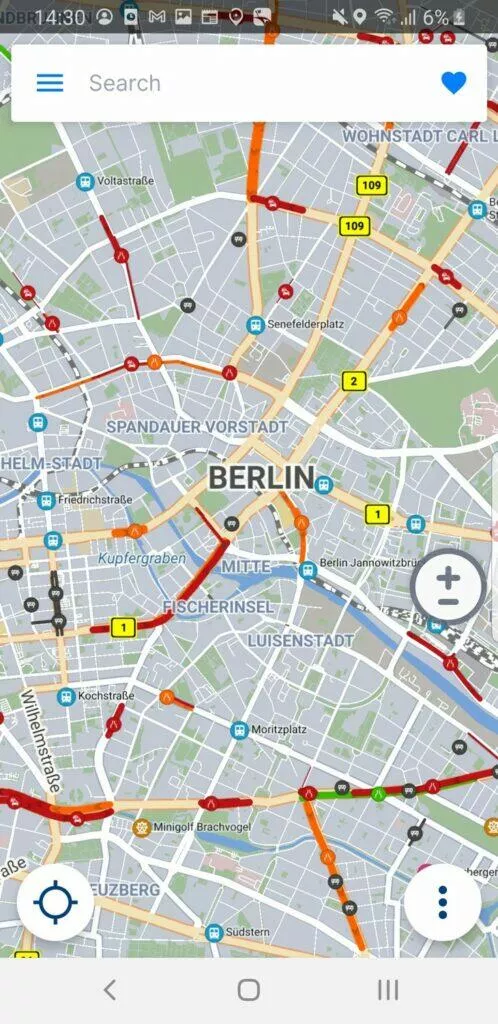 mapa Berlín SDK