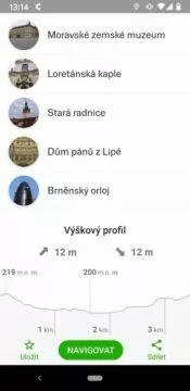 vyskov profil kratka trasa