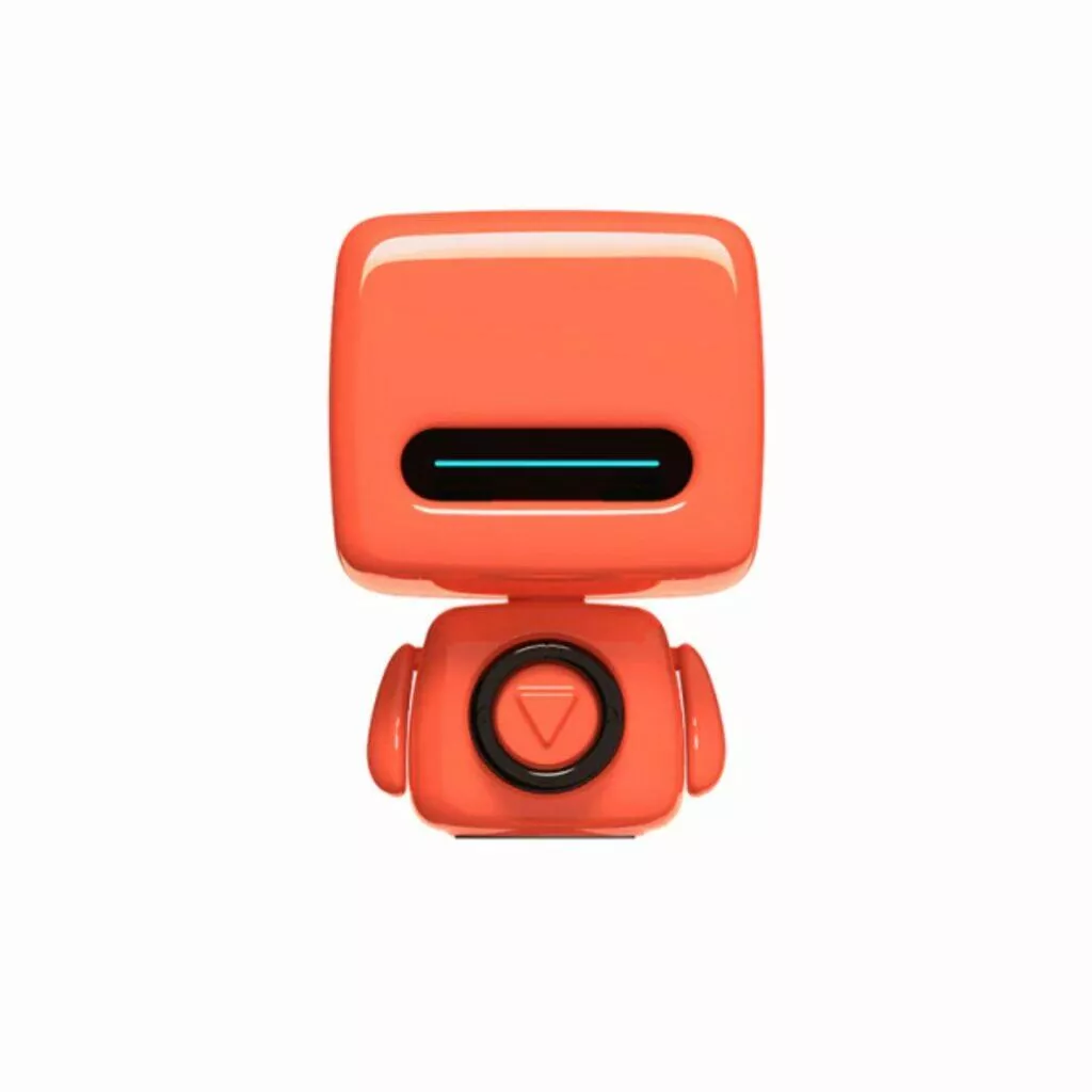 Baseus 15W Qi bezdrátová nabíječka 3life robotický bezdrátový reproduktor oranžový