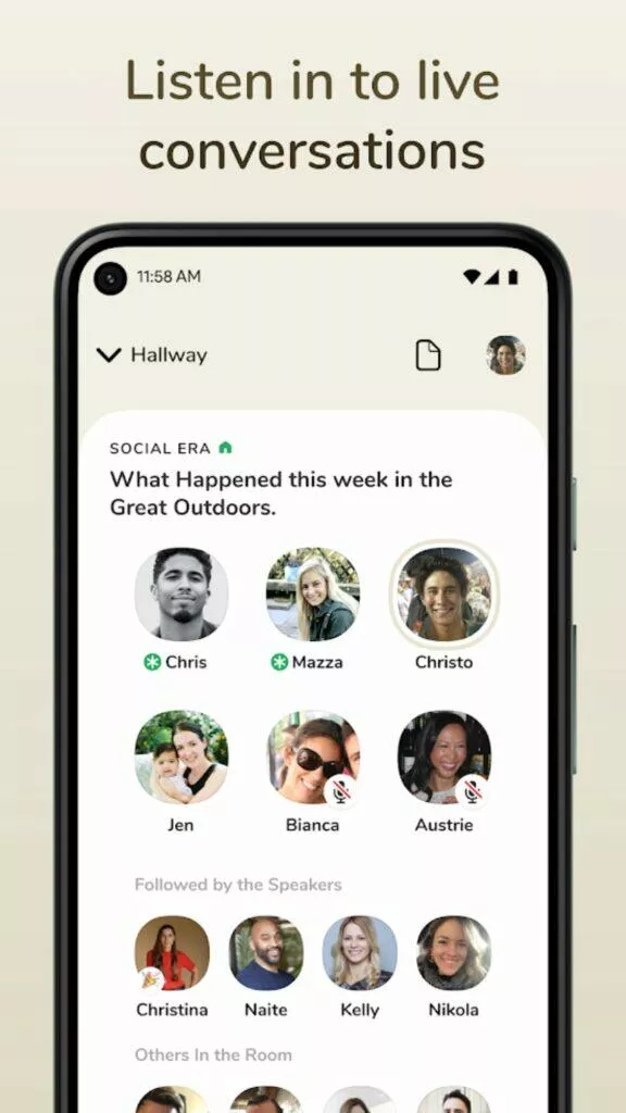 aplikace Clubhouse Obchod Google Play konverzace