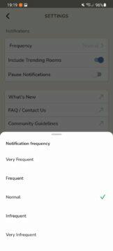 Clubhouse Android funkce notifikace