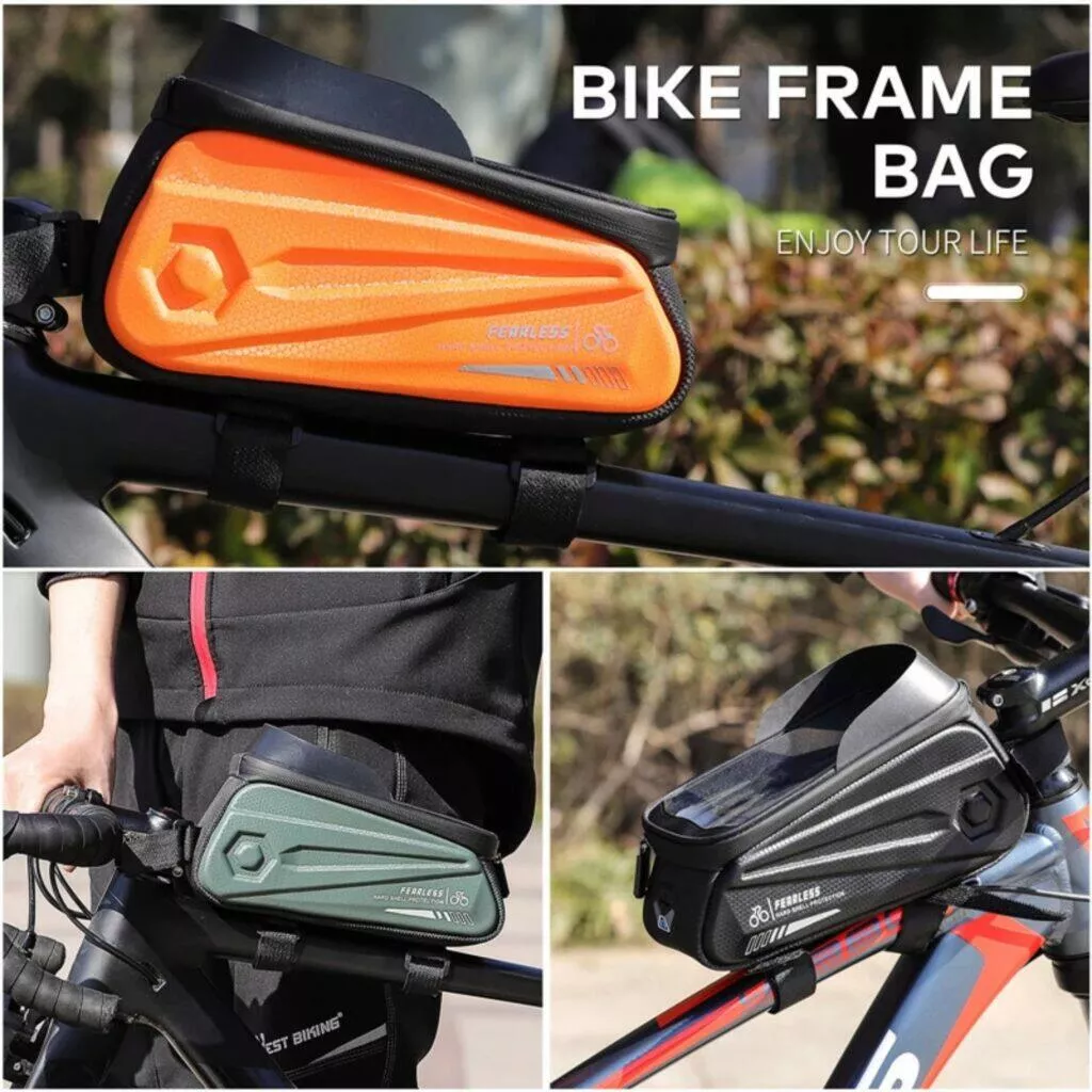 Cyklistická brašna s kapsou na mobil West Biking modely