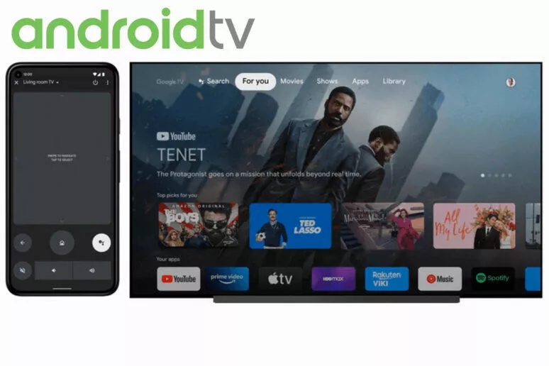 dálkové ovládání android tv