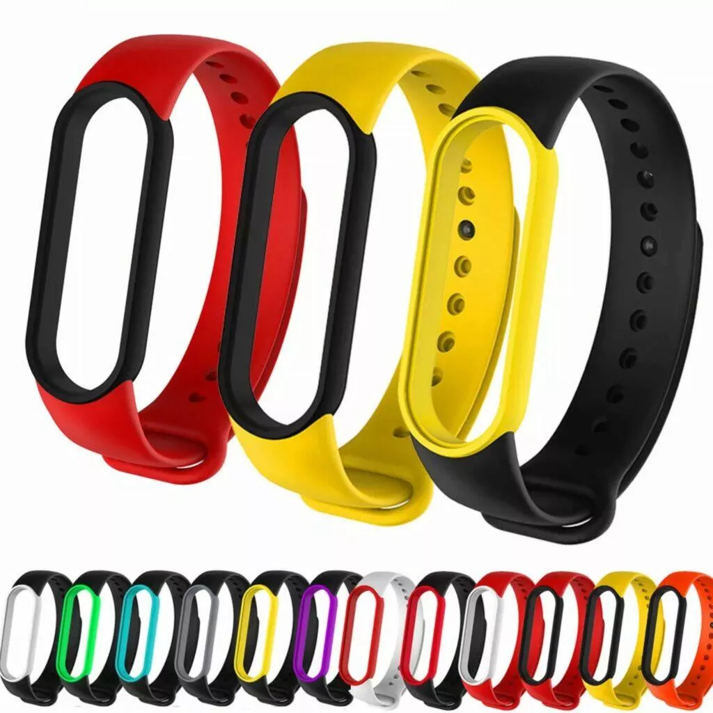 Mini dron XKJ 2021 Dvoubarevné sportovní řemínky pro Xiaomi Mi Band 5 6 barvy