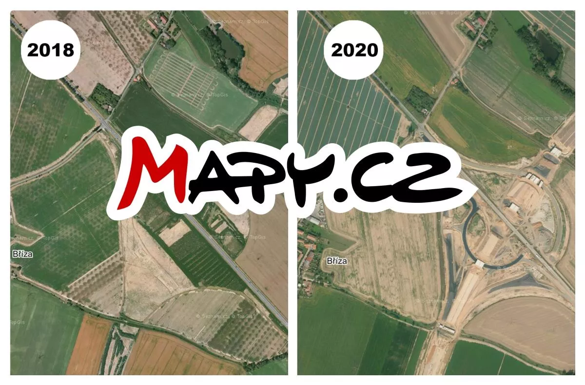 Mapy.cz nové snímky středu republiky
