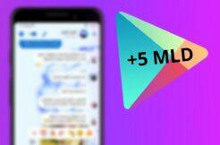 Messenger pět miliard stažení Obchod Play