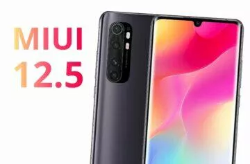 MIUI 12.5 dostává Xiaomi Mi Note 10 Lite