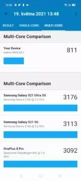 multijádrový test realme