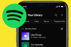 nový vzhled knihovny ve Spotify aplikaci
