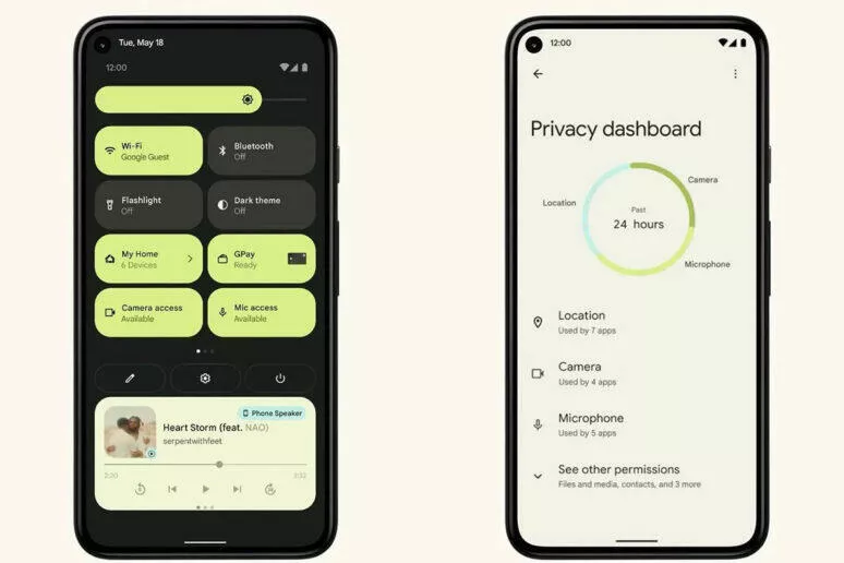 Zahraniční první pohled na Android 12 Zahraniční první pohled na Android 12