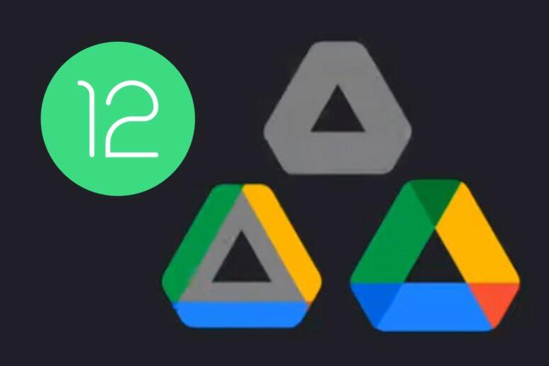 Android 12 animace spouštění aplikací Google Disk