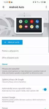 Android Auto přehlednější zástupce aplikací hlavní karta