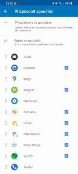 Android Auto přehlednější zástupce aplikací seznam aplikací