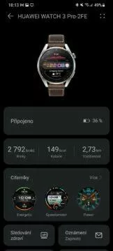 aplikace Huawei Zdraví 8 nastavení hodinek