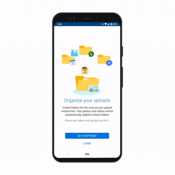 Aplikace OneDrive na Android cloud google Fotky úprava fotek Google Chromecast třídění složek