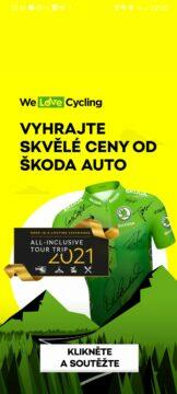 Aplikace Tour de France 2021 by Škoda cyklistika soutěž