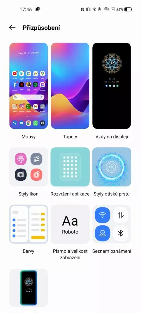 čistý android