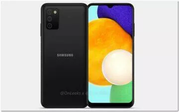 Galaxy A03s nejpopulárnější levný Samsung - predni strana