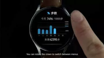 Huawei Watch 3 specifikace cena horní tlačítko rotace