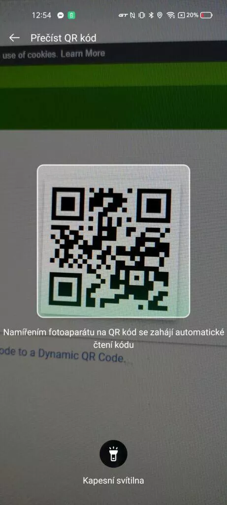 Jak otevřít QR kód?