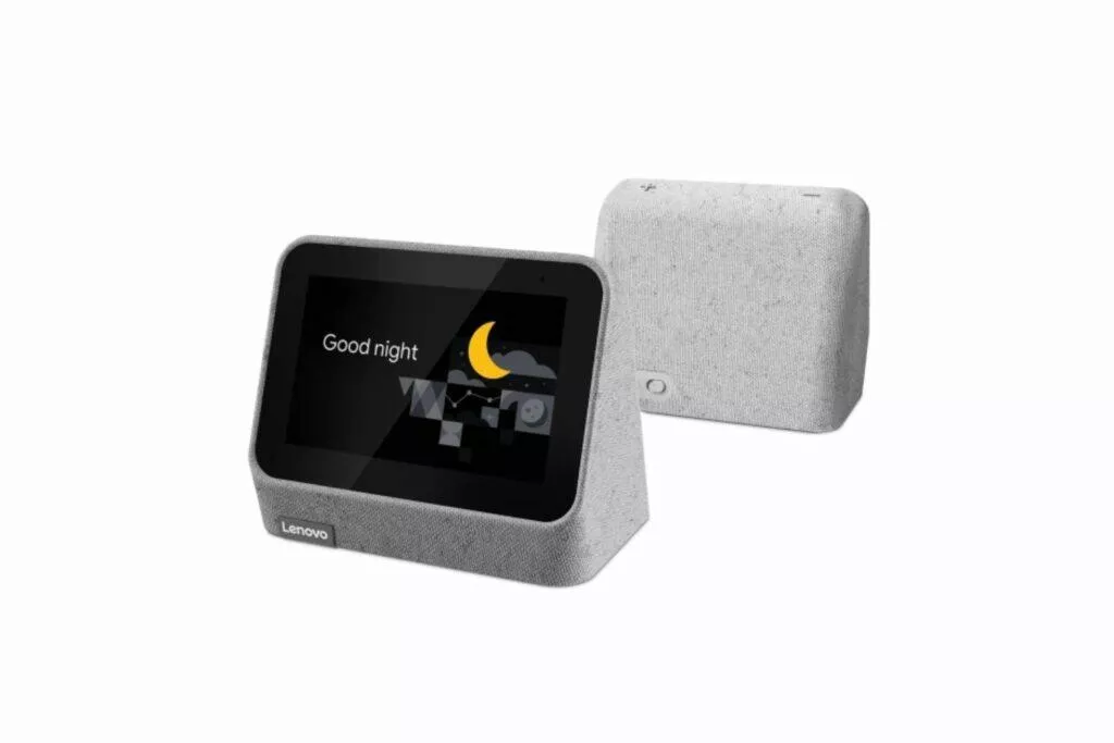 lenovo smart clock 2 seda displej zada