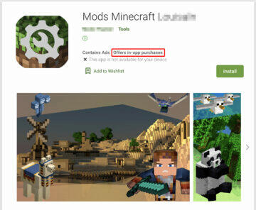 Minecraft falešné doplňky ukázka