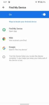 Najdi moje zařízení Find my device Android Google nová funkce