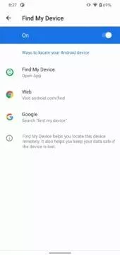 Najdi moje zařízení Find my device Android Google nová funkce