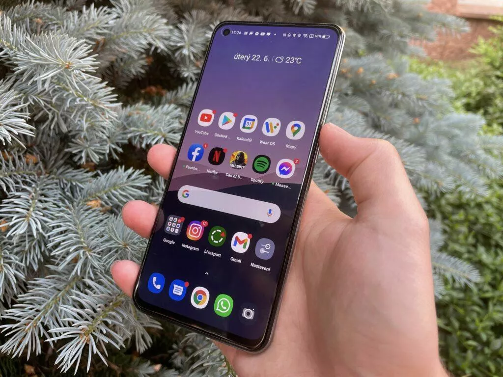 realme gt 5g displej
