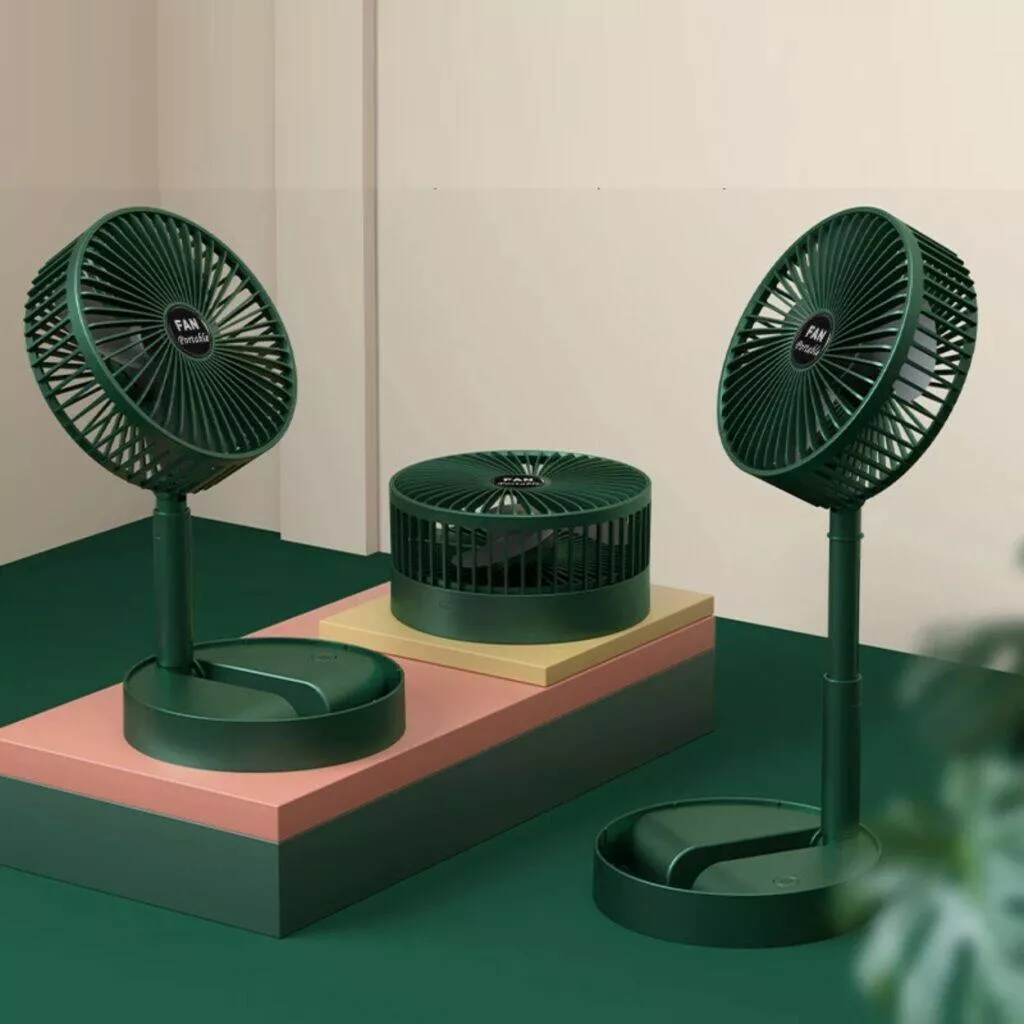 Skládací ventilátor na stůl i zem
