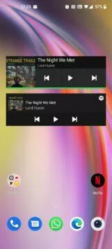 Spotify widget redesign starý nový