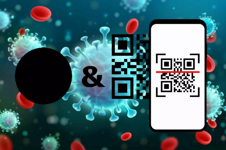 Tečka a Čtečka covidpass aplikace covid-19 koronavirus covid pas Tečka a Čtečka covidpass aplikace covid-19 koronavirus covid pas
