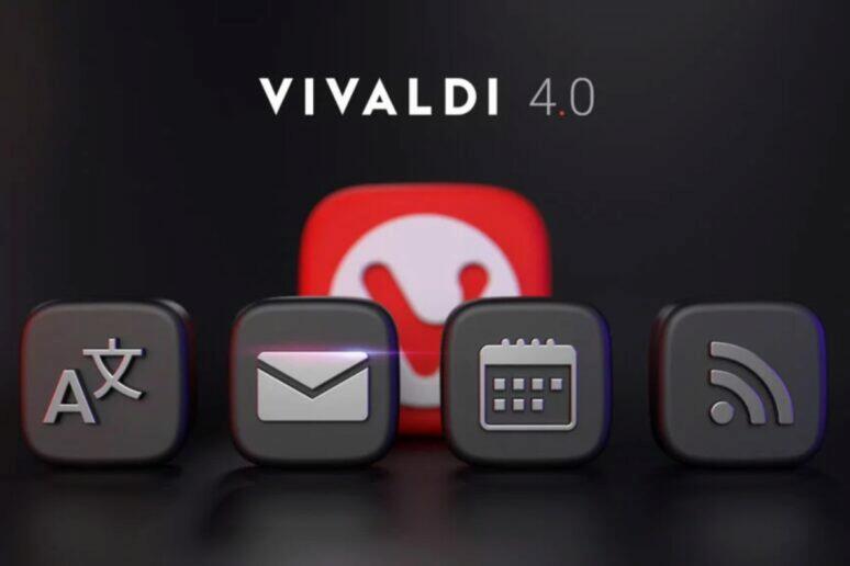 Vivaldi 4.0 e-mailový klient kalendář překladač RSS čtečka