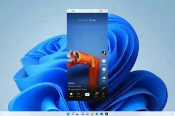 Windows 11 Android application Intel Bridge TikTok