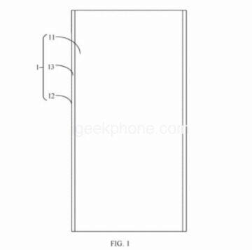 Xiaomi patent boční čtečka otisků pod displejem 1