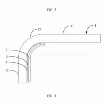 Xiaomi patent boční čtečka otisků pod displejem 3