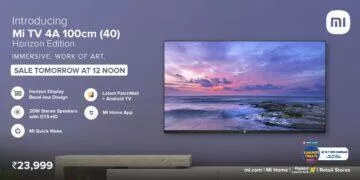 Xiaomi introduced the Mi TV 4A 40 Horizon Edition