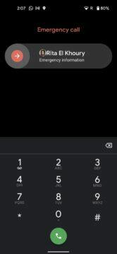 Android 12 tísňová volání Google Telefon číselník