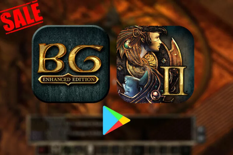 Baldur's Gate a Baldur's Gate II jsou nyní v Google Play ve slevě