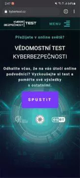 český Kybertest úvod