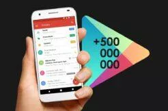 Gmail Go 500 milionů stažení Obchod Play