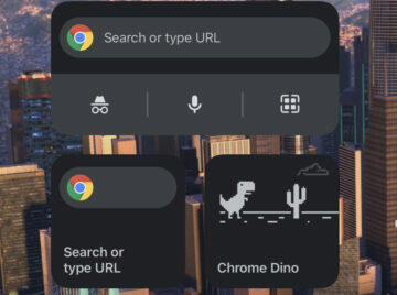 Google Chrome widget iOS