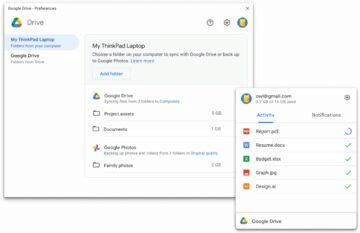 Google Disk Zálohování a synchronizace Drive for desktop Disk pro počítače