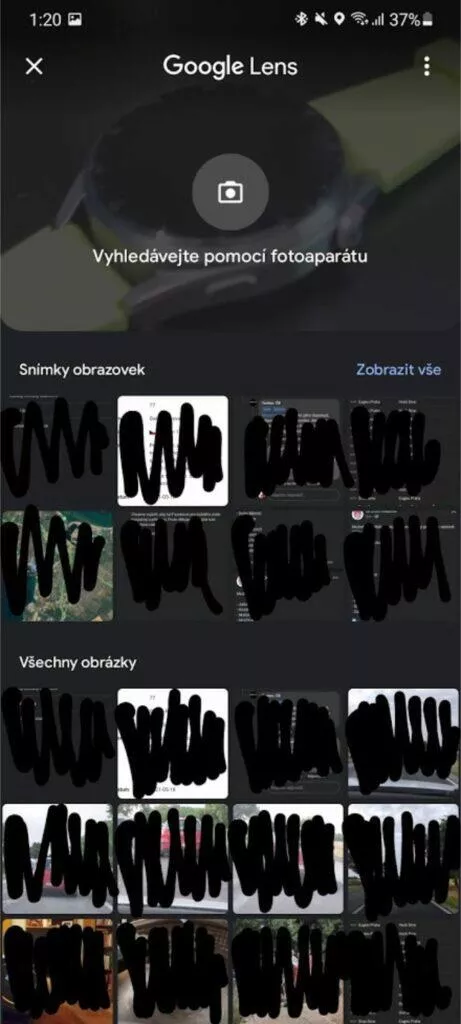 Google Lens snímání nový design 1