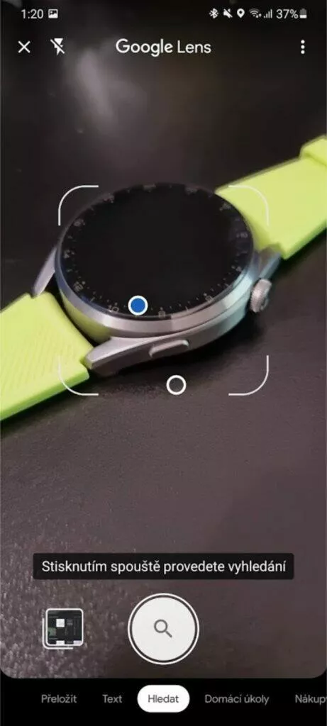 Google Lens snímání nový design 2