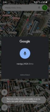 Mapy.cz hlasové vyhledávání příkazy IKEA