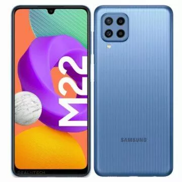 Samsung Galaxy M22 specifikace modrá