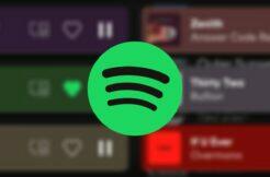 Spotify aplikace spodní menu redesign